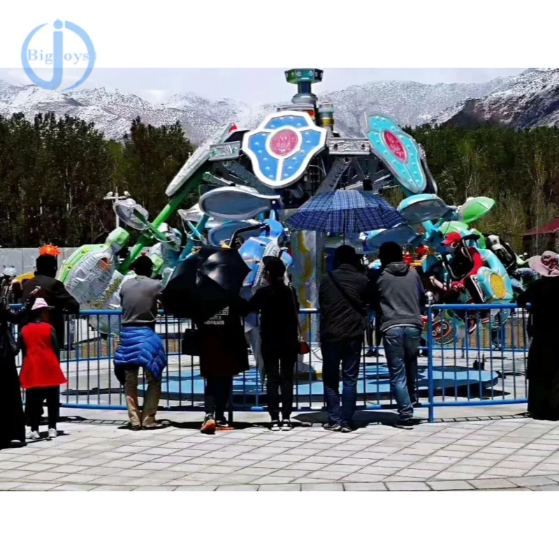 Exciting Amusement adventure Park Ride Attraction Shopping Malls 12 seats air shooting rides flying thrill rides for sale