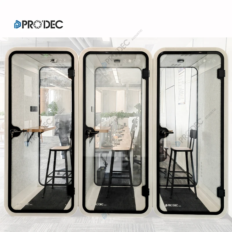chat pod 6 people office work space privacy accostic meeting phone pod
