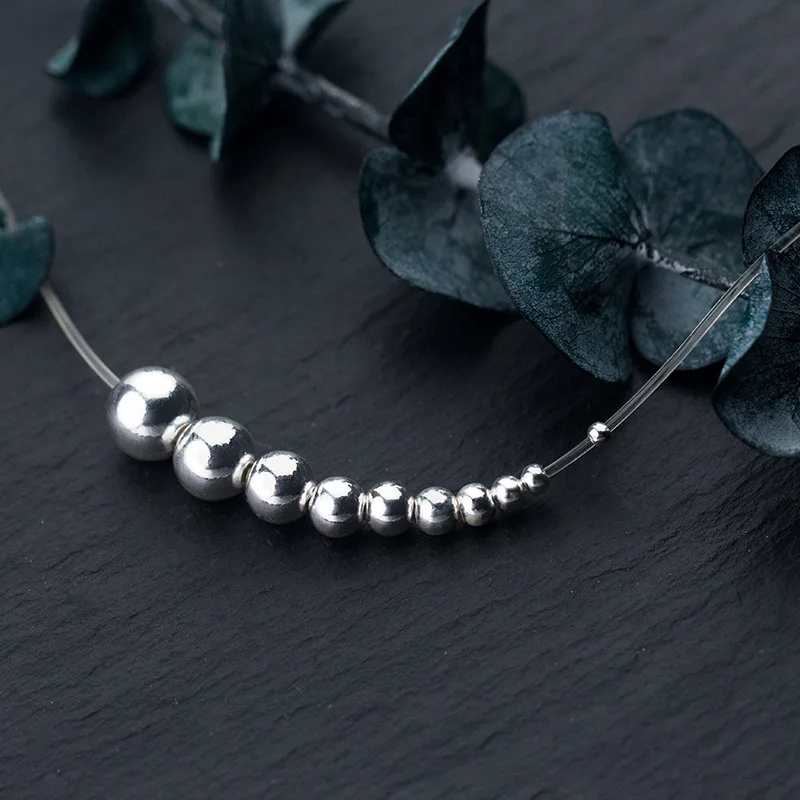  S925 Серебряные Светлые Круглые бусины позиционирование diy ювелирные аксессуары ручной