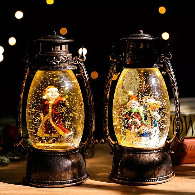 View larger image Add to Compare  Share LED Christmas Lantern Candlestick Night Light Decor Creative Hanging Wind L