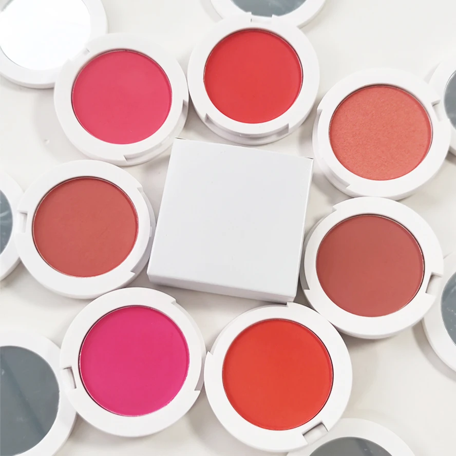 New Design Wholesale Custom Makeup Blushes 12 Colors Single Blush Palette Blusher Private Label Beauty Makeup Blush