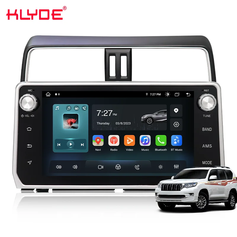 9/10.1 Inch IPS Touch Screen 2 Din Carplay GPS Navigation Android Car Radio for Toyota Prado Series