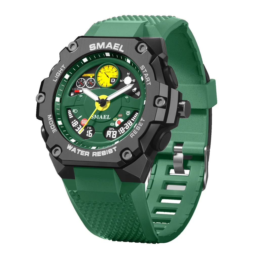 SMAEL new quartz watches 8092 fashion digital clock sport watch for men