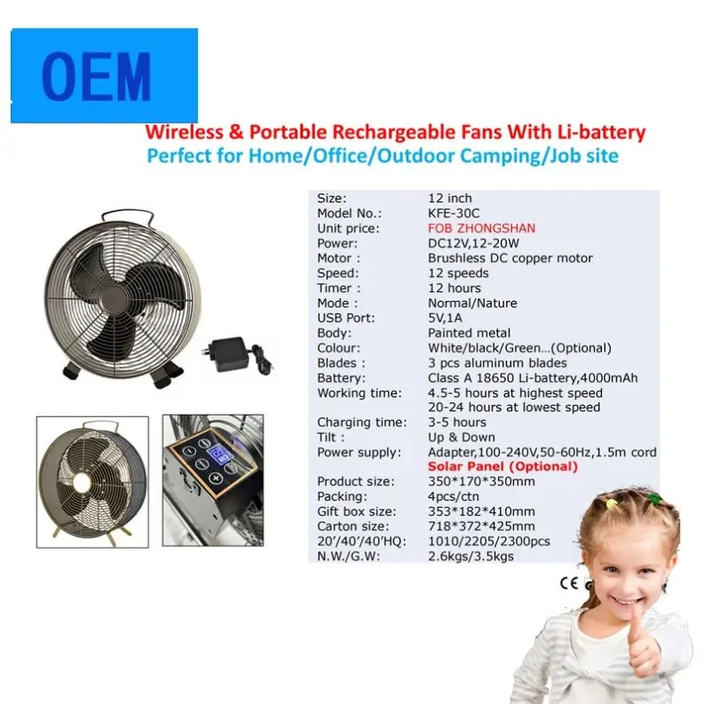 High Air Delivery Industrial Stand Fan With 3 Aluminum Blades CE Approved