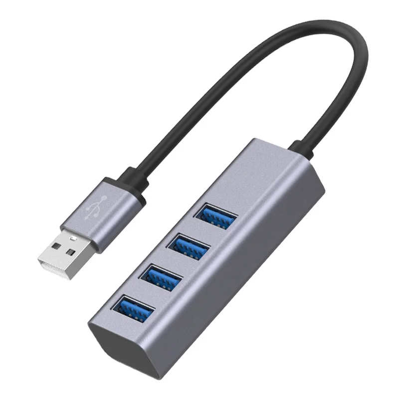 Hot Sell High Speed Universal USB Hub 4 Ports USB2.0 Hub with Cable Mini Hub Socket Pattern Splitter Cable Adapter for Laptop PC