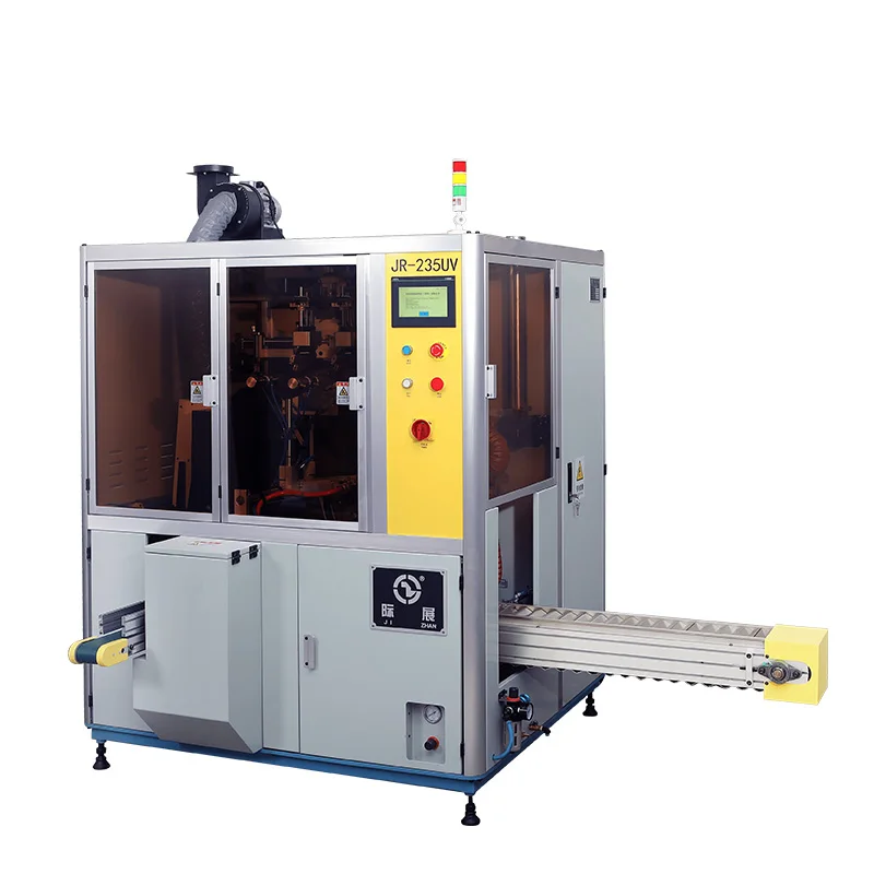 Hot Selling 2 colors Automatic Screen Printing Machine With UV Dryer for Plastic glass Lipstick tubes and Mascara tubes