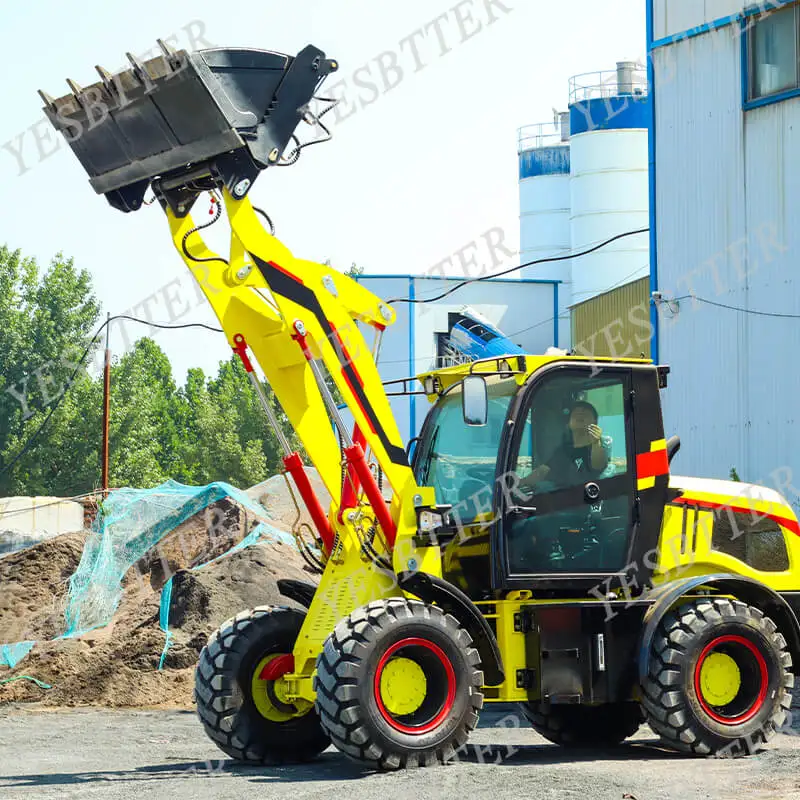 Многофункциональный колесный погрузчик YESBRTTER ZL20 4*4 2 тонны с ce epa 1 кубический метр 4 в ковшовый Китай продажа