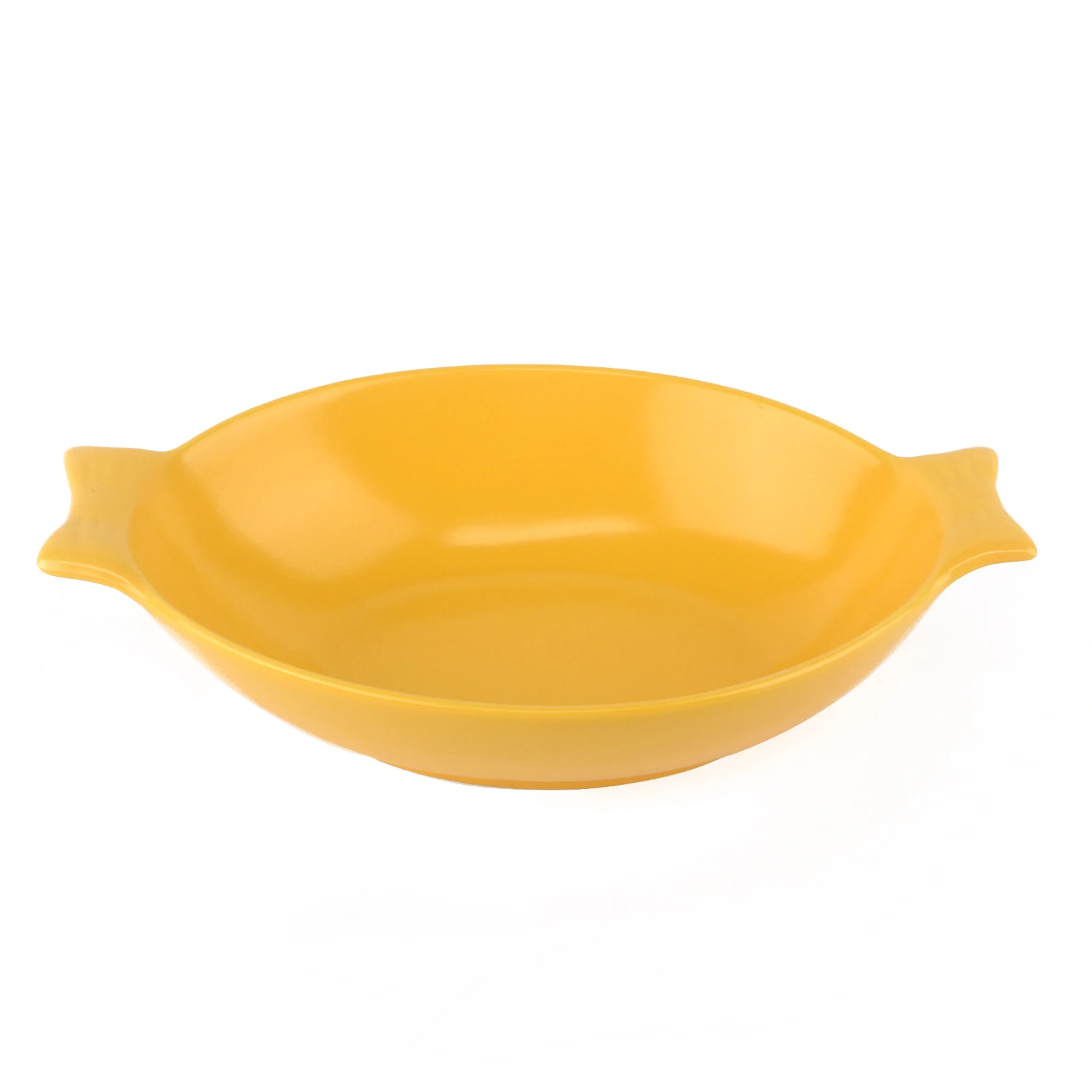 10 inch 12 inch 14 inch Round Ceramics Soup Bowl with Double Handles Matte  Porcelain Dinnerware