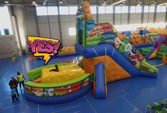 
inflatable freefall Inflatable Cliff Jump with air bag jump off game for kids sport 