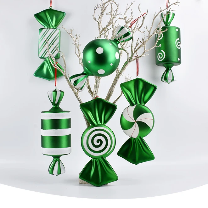 40cm shiny Matt Red green purple pink hanging plastic big Christmas ball ornament decoration factory