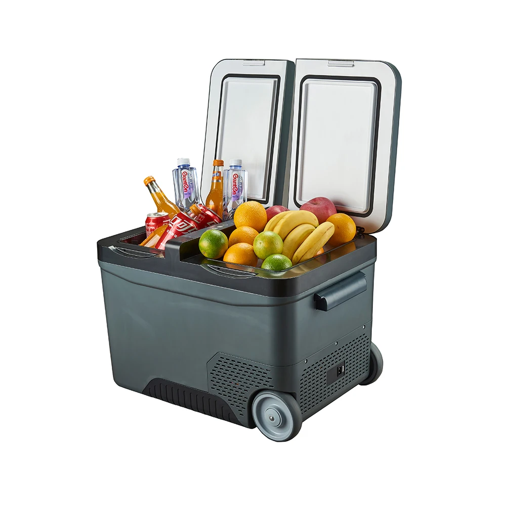 35L Dual Zone  Ac 12v Freezers Box 12 Volt Fridges Mini Rv Boat Car Compressor Fridge Portable Refrigerator For Camping Outdoor