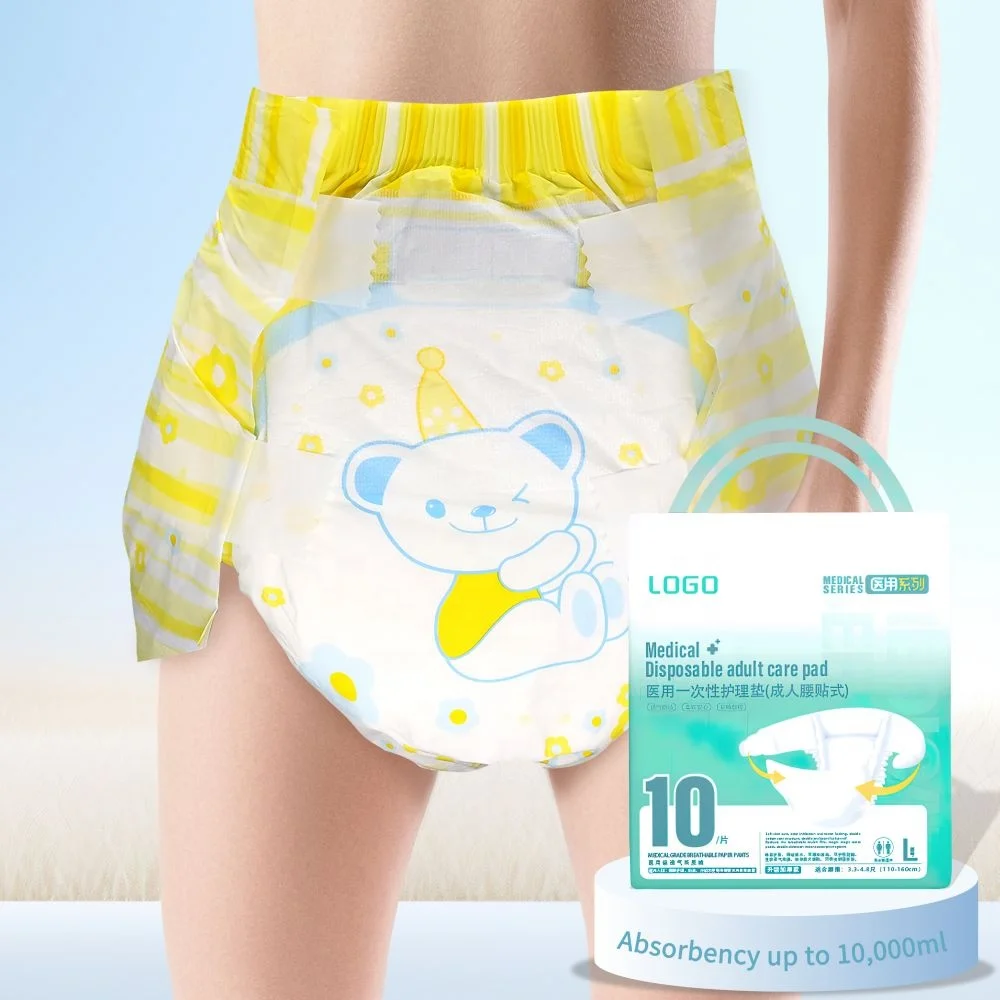 Factory Sale wholesale adult diaper absorb 6500ml Soft Care disposable diaper for adult