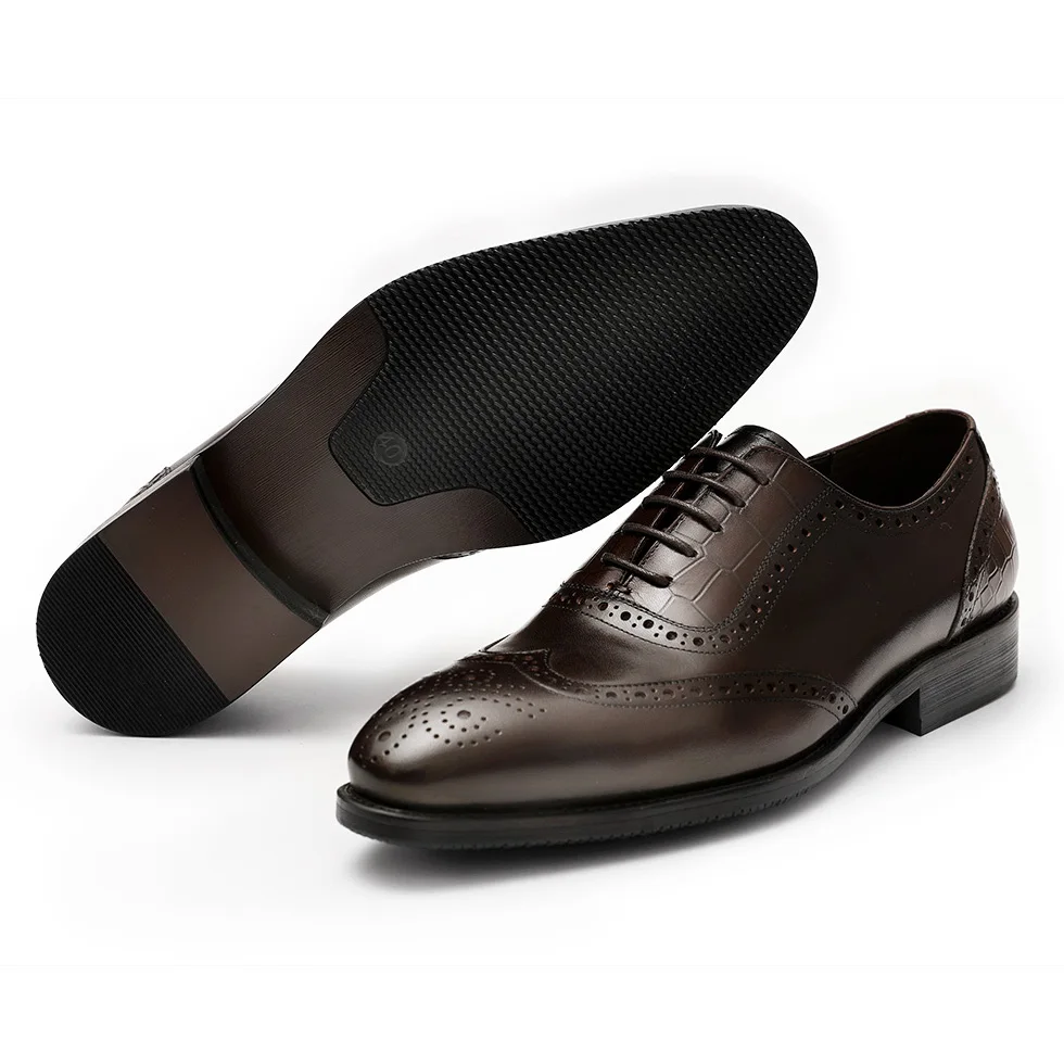  Wholesale Luxury Custom Genuine Leather Dress Shoes Men For