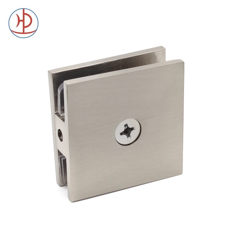 Solid Brass SCU 4 Glass Clamp Square Corner Clamp Wall to Glass Mount Clamp