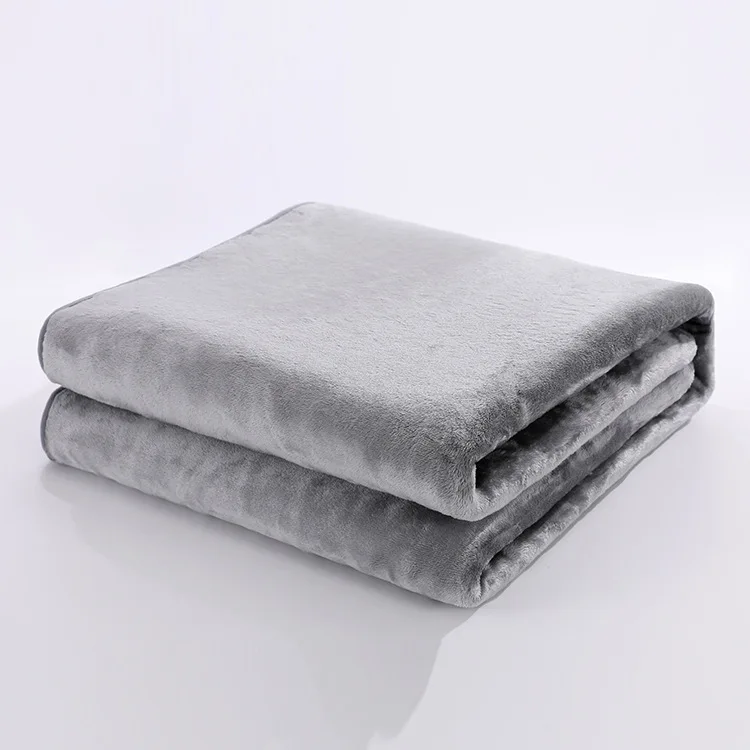Custom Size Hot Selling Washable Warm Electric Heated Blanket Wearable Soft Plush Washable heated throw blanket