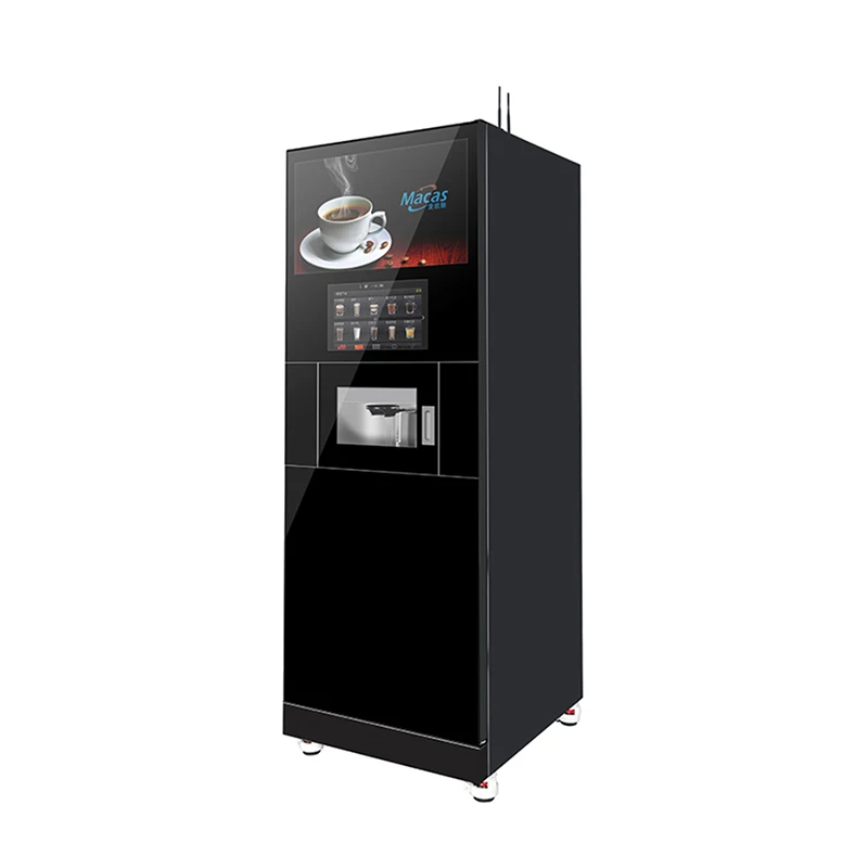 Professional commercial Coffee&Tea Fully Automatic bean to cup coffee machine hotel self service vending machine factory