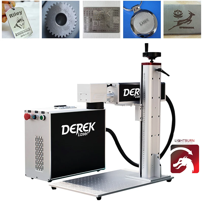 Engraved gifts pet tag engraving machine fiber marker 20w 30w 60w metal laser maker for metal jewelry hard plastic and apple