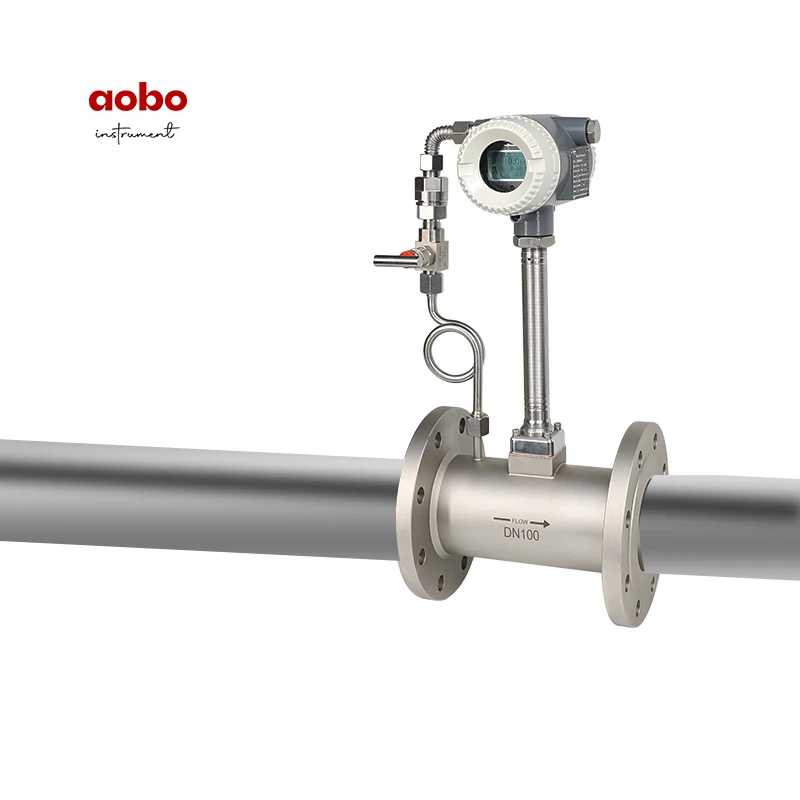 hydrogen co2 argon hydrogen gas hot steam measuring ifm integrated insertion vortex flow meter flowmeter