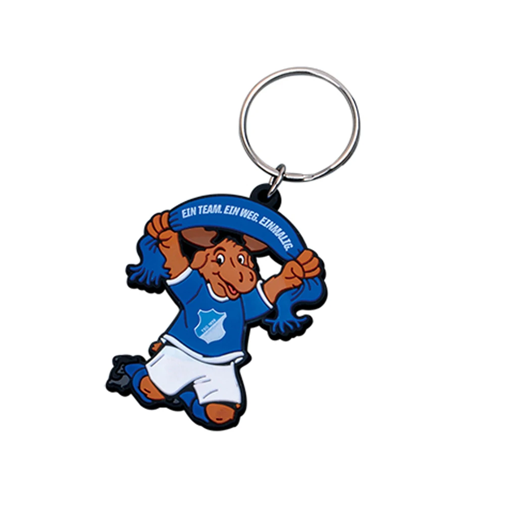 Wholesale Promotional Gift 2d custom shapes soft moto pvc keychain