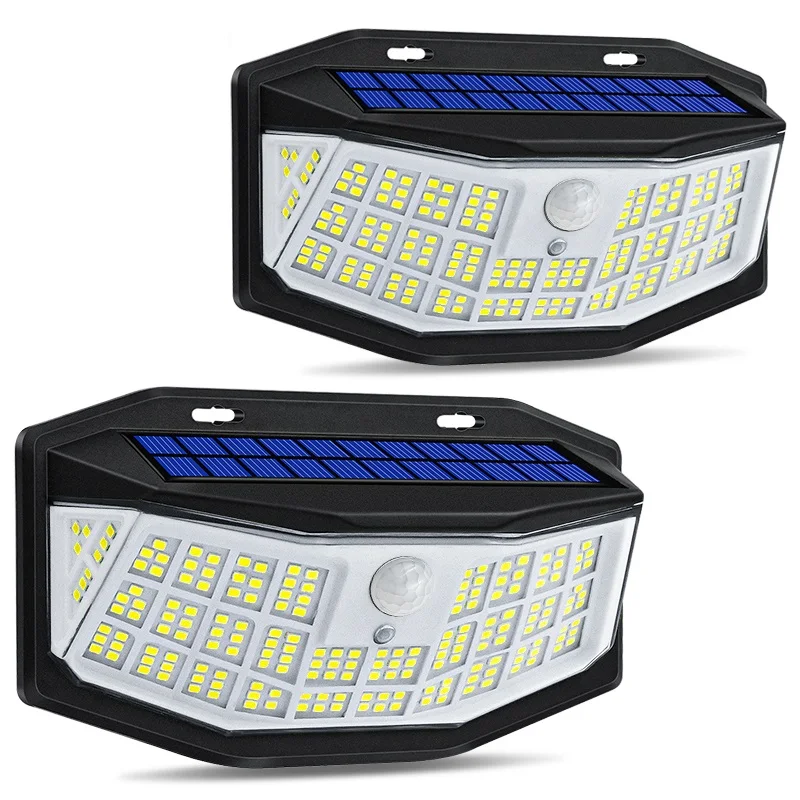New Solar Lights 194 LED Lights IP65 Waterproof Security Garden Lights