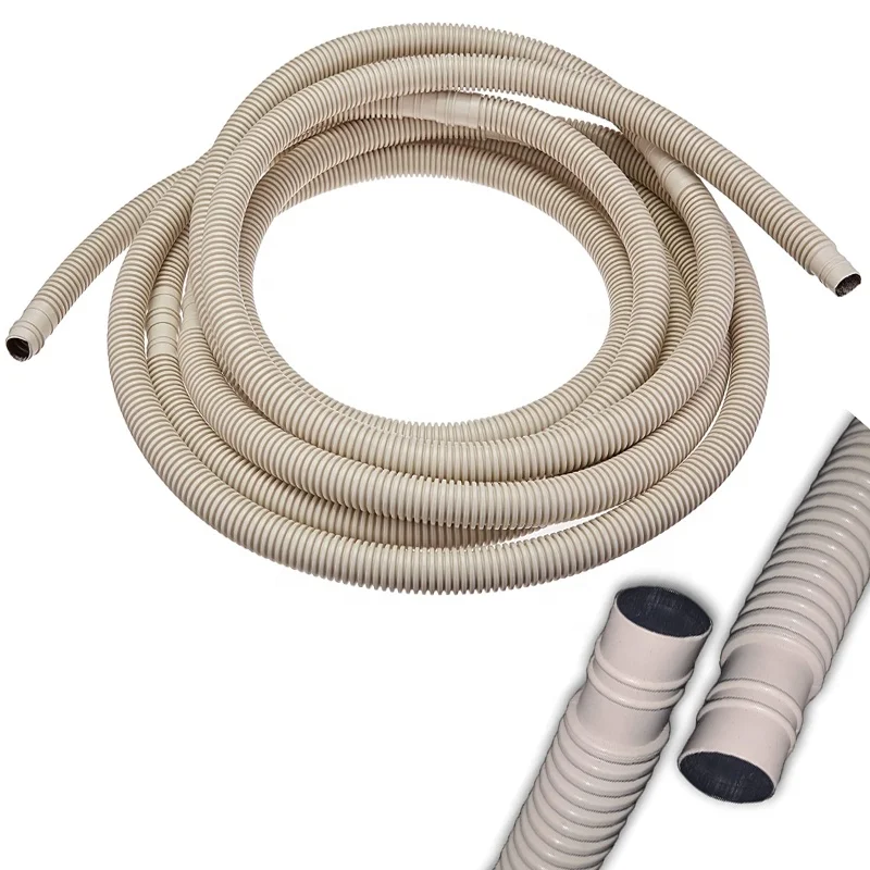 ROHS Flexible Durable AC White Universal 5 8 ID Air Conditioning Water Connector Pipe Drain Hose