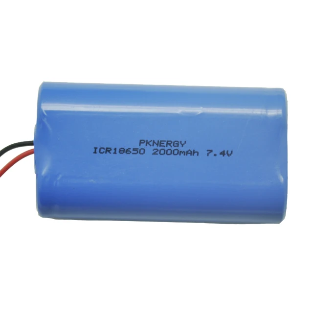 Factory 18650 2S 1P lithium ion battery 18650 7.4v 1300mah 2200mah li ion battery pack