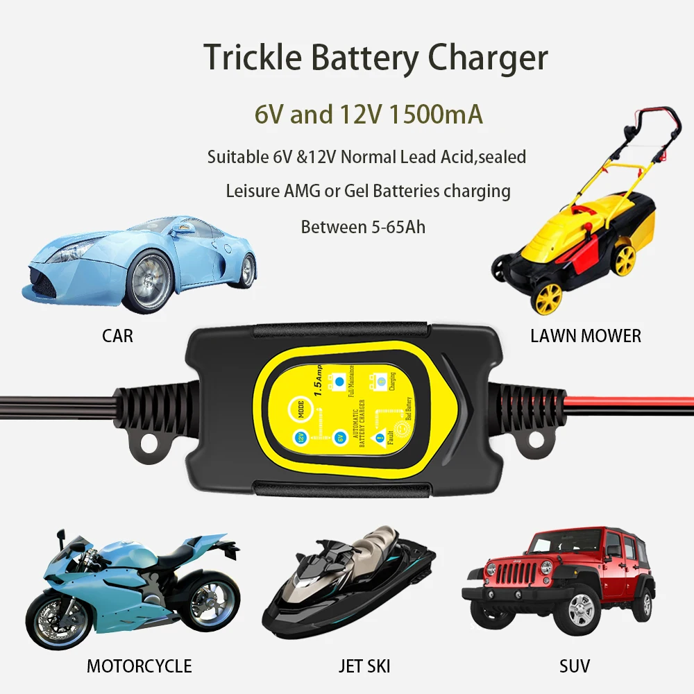 Factory price battery charger quality high efficiency motorcycle battery charger OVP OCP Short circuit protection