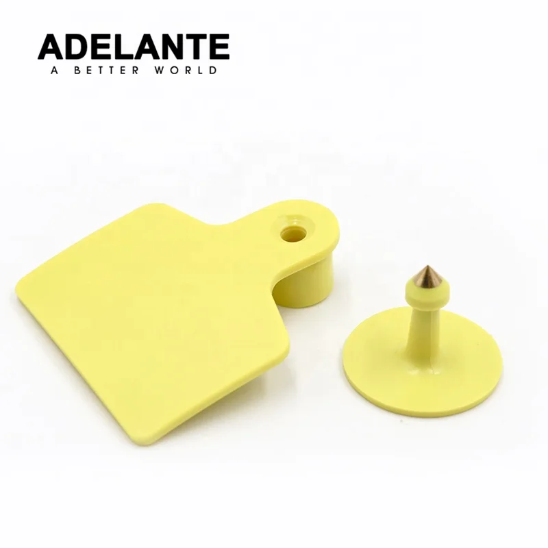 ADELANTE Manufacturer Wholesale RIF07 RFID Large Size Domestic Animal earing Identification Sheep Pig Cattle Cow Eartag Ear Tags