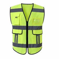 Reply within 1 minute best quality lowest price customize factory direct supply free logo print reflective safety vest clothing