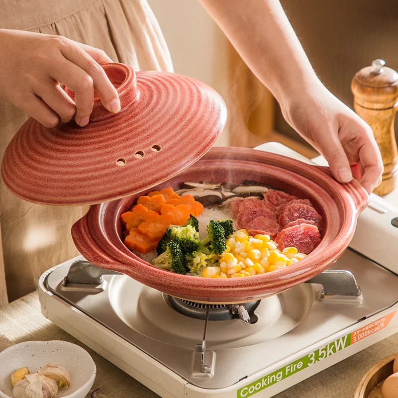 Hat Sale High Temperature Resistant Household Open Flame Pregnant Woman Baby Stew Pot Soup Porridge Casserole Clay Casserole