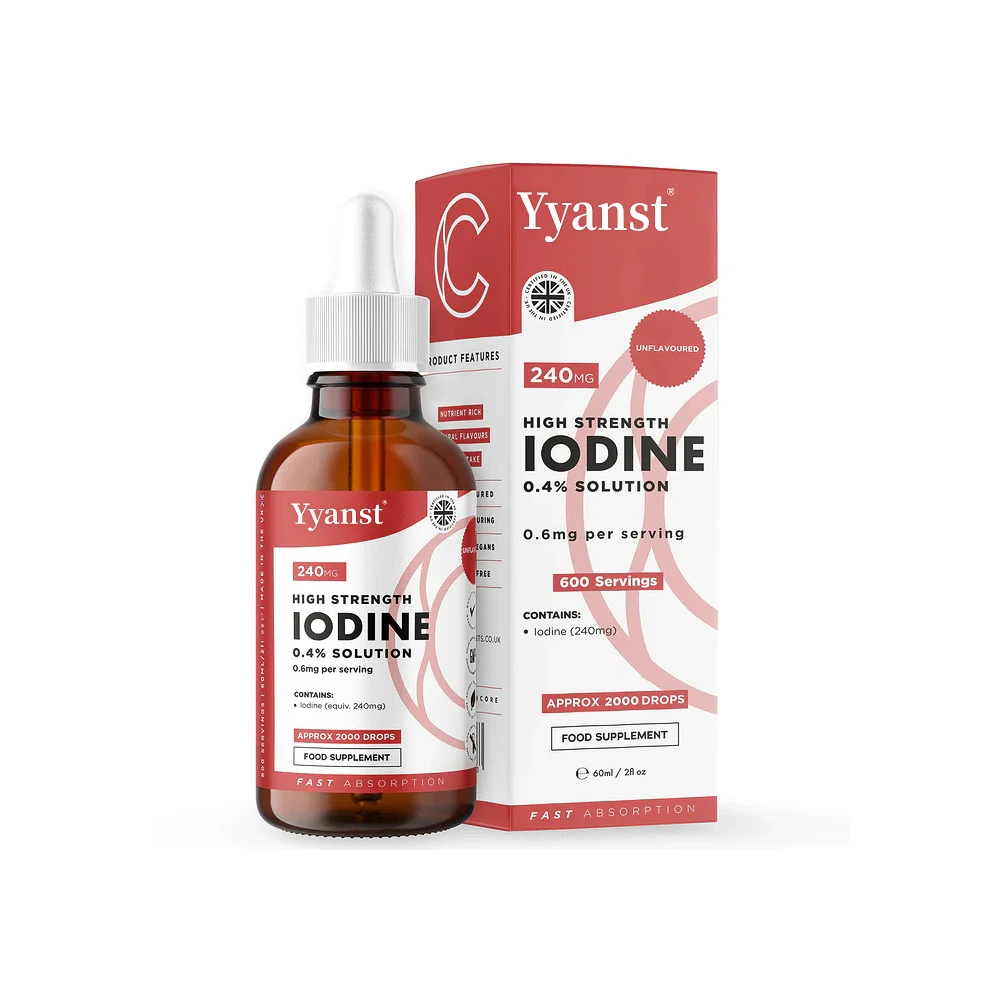 OEM/ODM Organic Thyroid Health Metabolic Support IODINE Drops Healthy Hair Nails Soothe Dry Skin IODINE Supplement