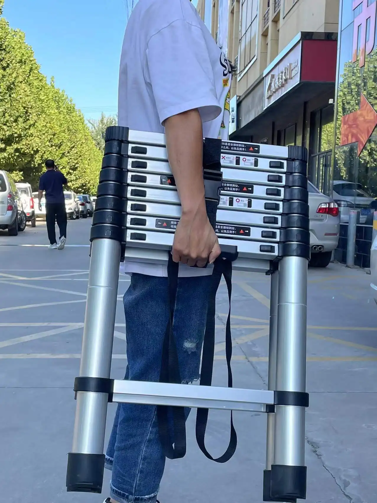 Sale price discount safe attic climbing telescopic folding ladder