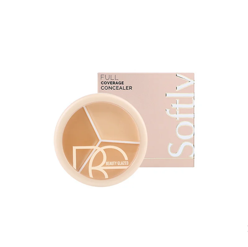 BEAUTY GLAZED Stocks 3 Colors  Concealer Pallet Waterproof Professional Makeup Corrector High Definition Concealer