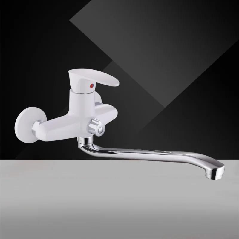 white color Europe standard plastic shower faucet ABS material faucets bathroom mixer faucets Russia market