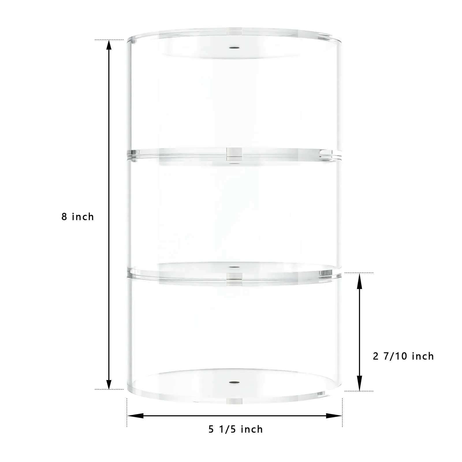 Acrylic Belt Case Storage Holder and Display for Accessories like Jewelry Watch Bracelets