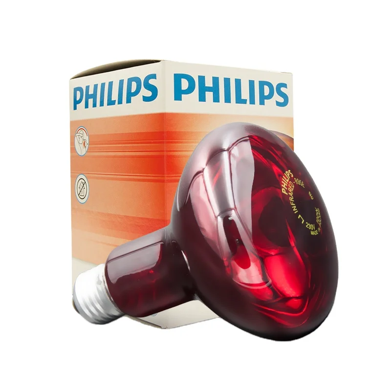 Philips Imported infrared electric baking lamp beauty salon warm lamp magic lamp electric baking bulb 100W150W250W