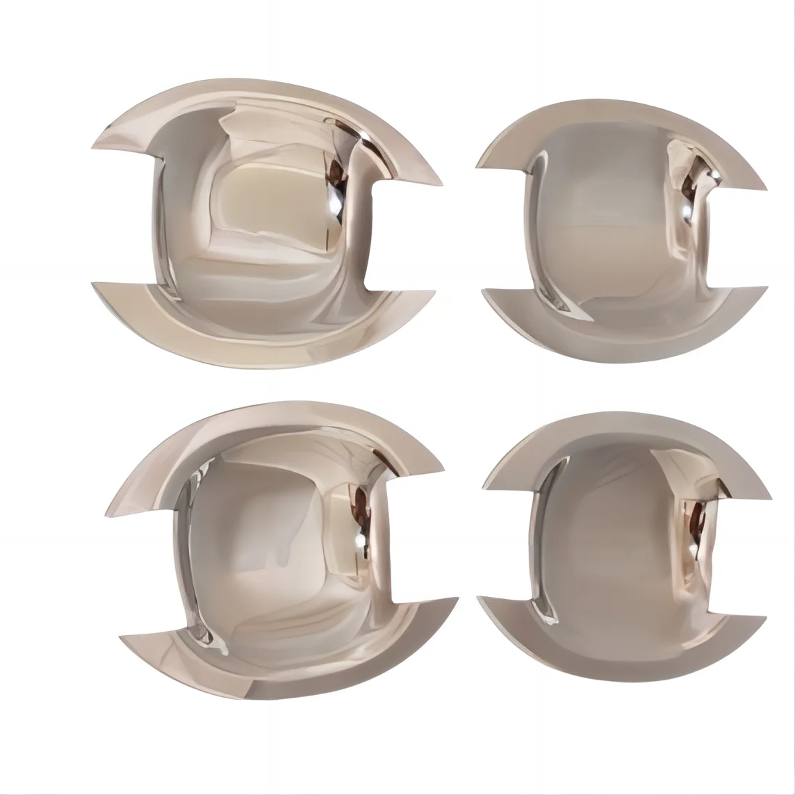 Hot auto Car Body Kit bump chrome Rear shield exterior accessories aluminum For Toyota VIOS Yaris Sedan 2008-2009