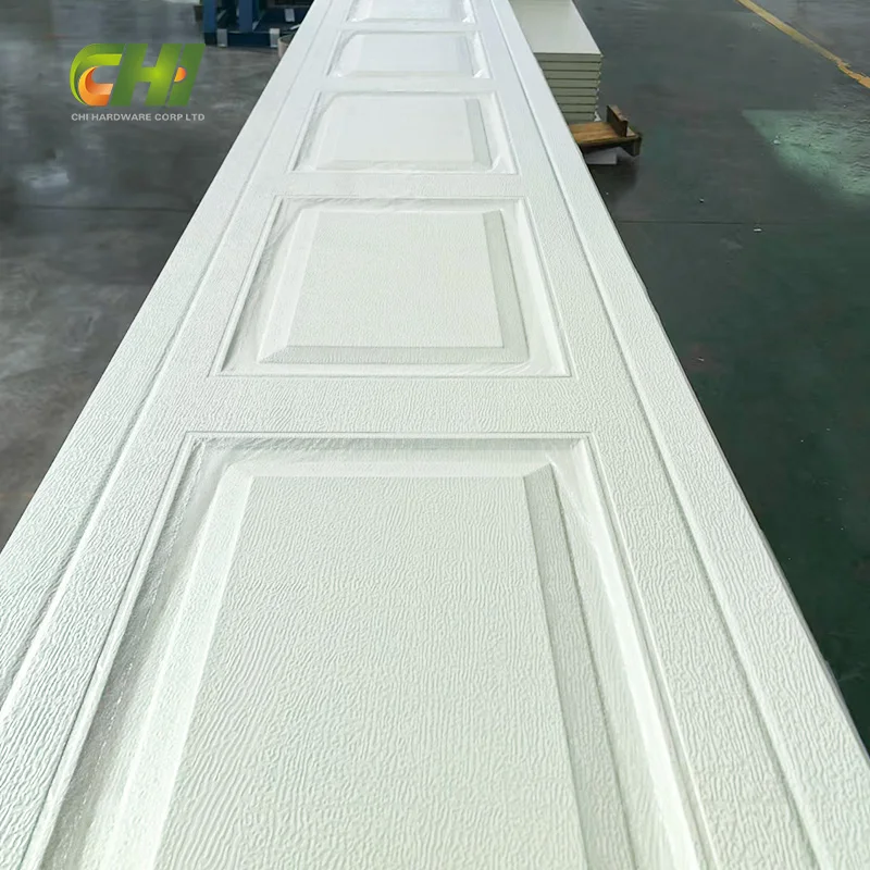 CHI 16x7 9x7 Polyurethane Foam Sectional Automatic Sandwich Panel For Garage Doors