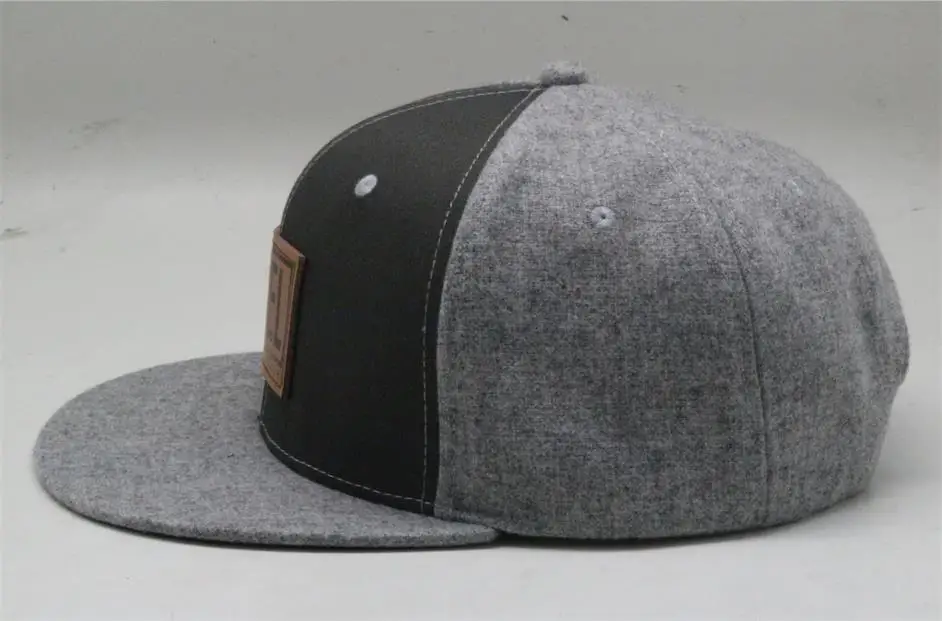 Two tone woolen luxury men women adjustable fitted most head snapback usa new york custom hip hop snap back caps hats