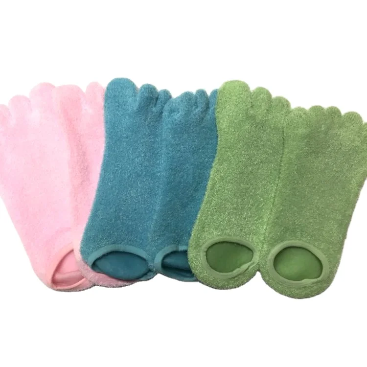 5 Toe Foot Moisturizing Silicone Gel Spa Socks for Men Women,Humectant Moisturizer and Soften Dry Hard Broken Rough Skin sock