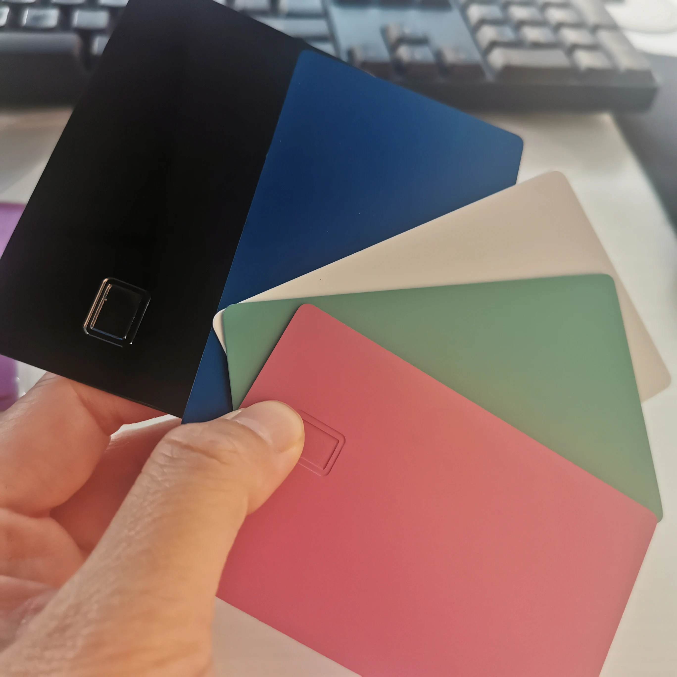 4442 and 4428 Chip NFC Bank Stainless Steel Metal Card Blank With Magnetic stripe credit cards for laser engrave