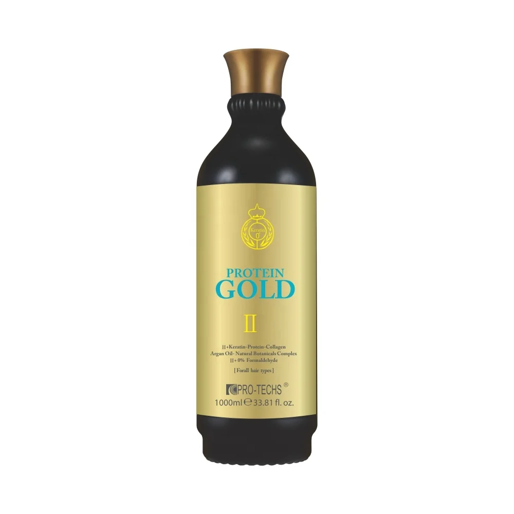 Custom Logo Keratin Treatment Straightening Hair Care Keratin 0+ Protein Gold for All Hair Types