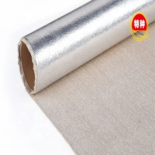 
Aluminum Foil Laminated golden 3784 fiberglass fabric 