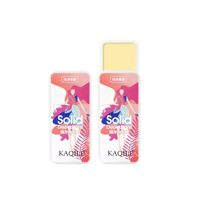 
KAQILI wholesale good quality deodorant cream custom logo flora and fruit natural fragrance body deodorant balm 