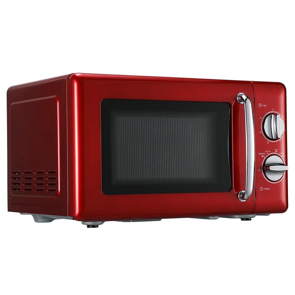 20L Red Stainless Steel Heavy-Duty Commercial Microwave Oven for Home