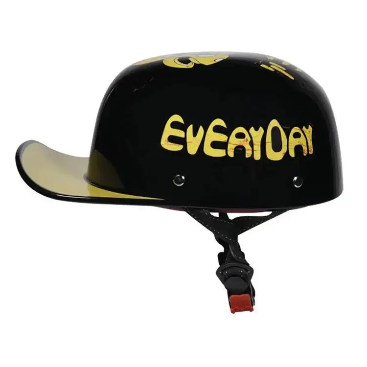 Wholesale china Ce Approved Chinese Motorcycle Dot Helmet open face Helmet Black white color customized