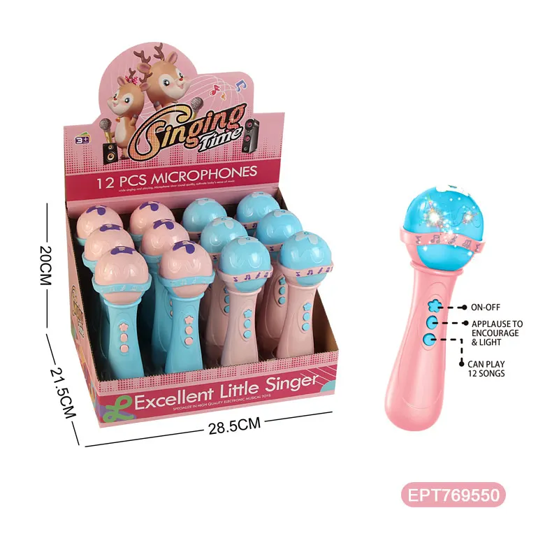 EPT Girl Gifts Battery Operated Toy Gaming Mini Keyboard Musical Instrument Piano With Microphone For Kids Toddlers 1-3 Year Old