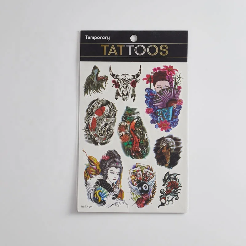 Wholesale Non-toxic Kids tattoo sticker temporary kids stickers tattoos for christmas