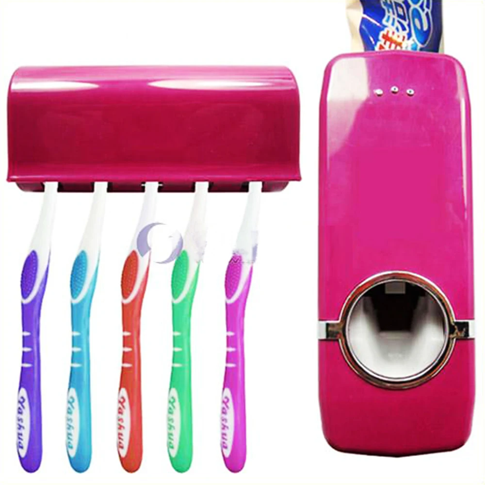 Factory New Arrival Bathroom Wall Mounted Toothpaste Squeezer Automatic Toothpaste Dispenser Set