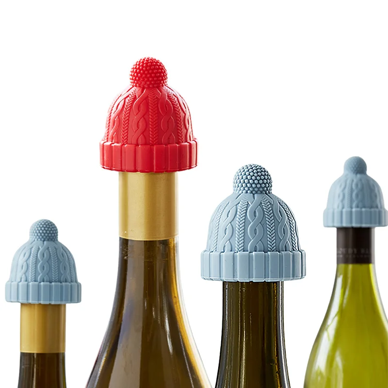Creative Silicone Cap Bottle Stopper Fresh-Keeping Lid Little Red Riding Hood Seal Stopper Champagne Wine Glass Bottle